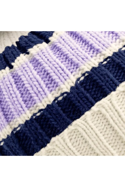 RONIC Hygge Beanie, One Size, Unisex, Blue/Purple