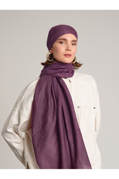 Ayshara Șal din colecția Rûmî Sema, model Trandafir Uscat cu două fețe