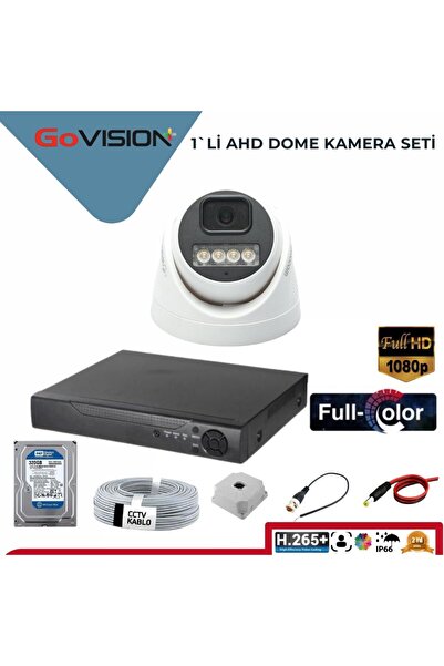 Go Vision 1'li Dome Kamera Seti 2 Mp 3.6mm Full Color Serisi