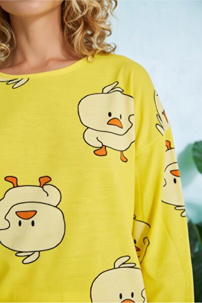 MORRO New Chick Süpersoft Pijama Takımı + Uyku Bandı Hediye | 100% Pamuk Kadın Pijama takımı