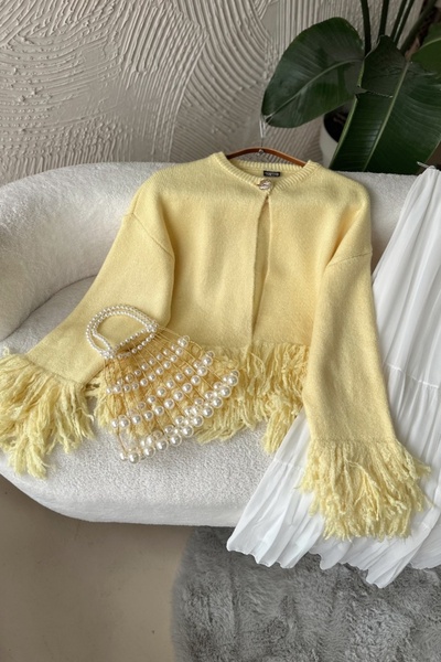 Poliyance Feza Yellow Cardigan