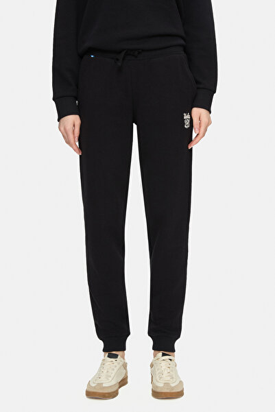 UCLA Γυναικείο παντελόνι MARAIS Black Shrinkable Cut με ελαστικό πόδι με τύπω...