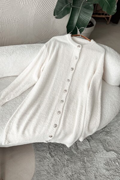 Poliyance Marya Ecru Long Cardigan