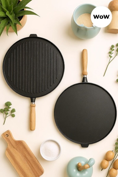 WOW Gözleme & Krep Tavası 36 cm – Büyük Boy Yanmaz Yapışmaz