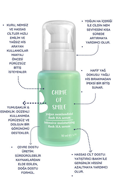 ChimeOfSmile Flash-Ha Serum – Hızlı Etki ve Kolay Emilim Sağlayan Yağ Yapılı ...