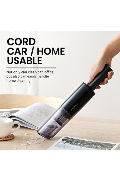 OEM AIPINYUE A8 Corded Car Vacuum Cleaner, 120W, 6000PA, Portable for Car and Home, with 3 Accessories