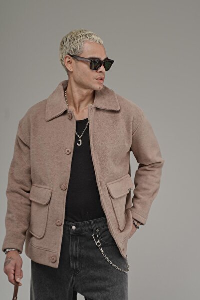 king brich Мъжка поларна блуза с голям размер и закопчаващ се яка