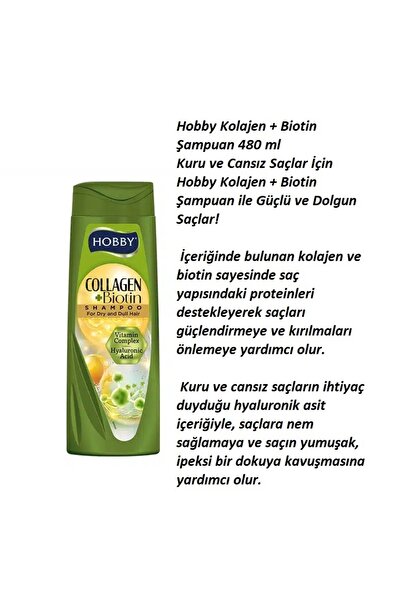 Hobby Biotin+Collagen Shampoo Specifically for Weak and Damaged Hair, Flower Garden Shower Gel