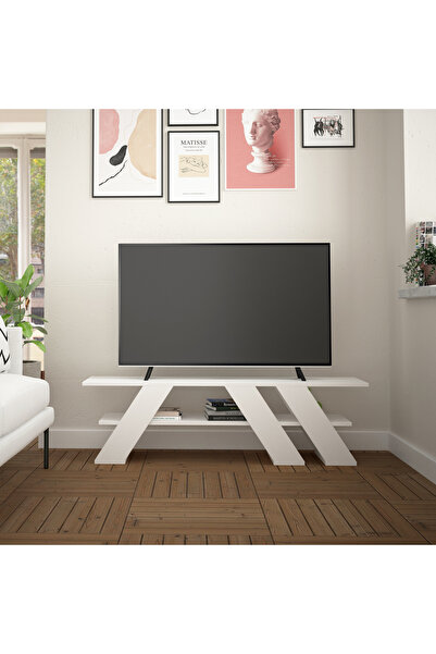 Mourah Home Mourah Fella Tv Stand Up To 55 Inches - White