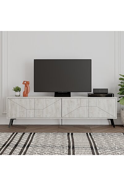 Mourah Home Mourah Dune Tv Stand Up To 70 Inches - Ancient White