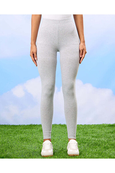 REDTAG طقم ليجنز نسائي رمادي وبني سادة (عبوة من قطعتين)