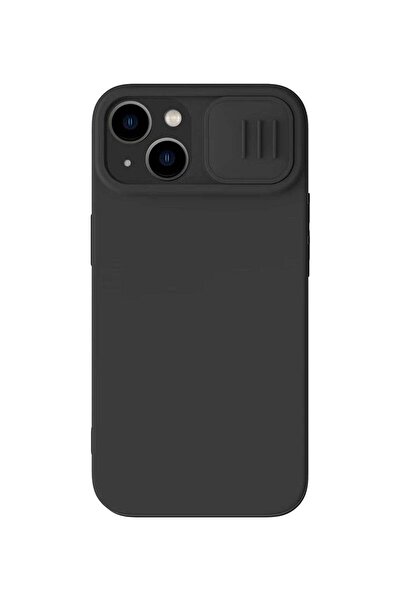 Nillkin غطاء كام شيلد سيليكون مغناطيسي حريري لجهاز آيفون 14 بلس - أسود