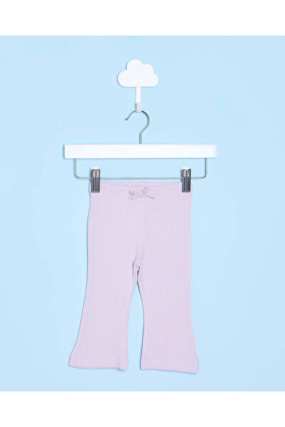 REDTAG Infant Girls Lilac Solid Flared Leggings