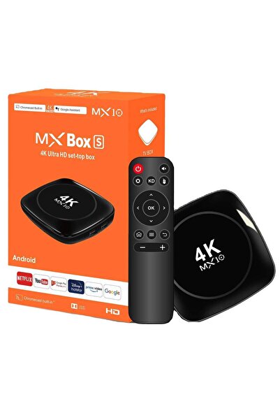 mx10memo صندوق تلفزيون MX10 Android 13 4K 3D Smart IPTV Box مع WiFi 2.4G/5G