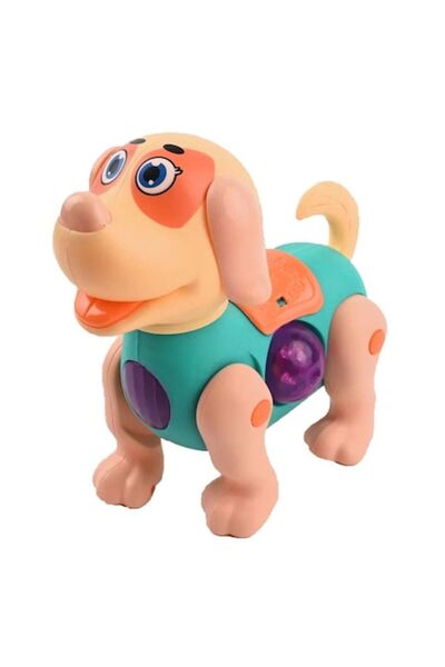 dalimag Jucărie interactivă pentru cățeluș, cu lumini, 17 x 18 cm, verde, pen...