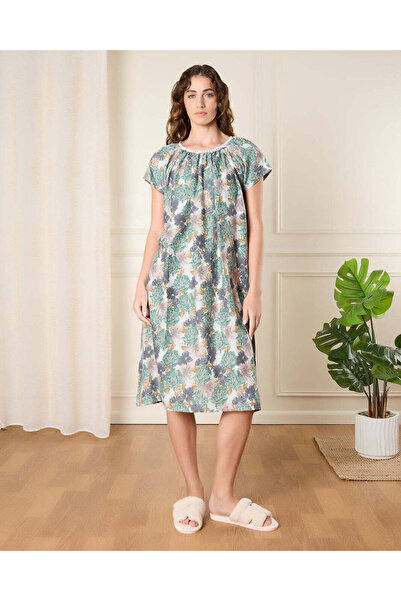 REDTAG Women Multicolour Printed Nightgown