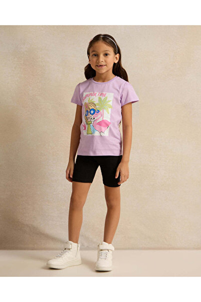 REDTAG Girls White And Black Cycling Shorts (Pack of 2)