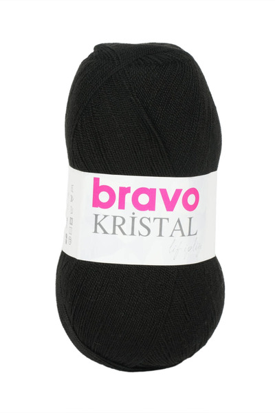 Bravo Crystal Thread Black Fiber Thread 100 Gr - 475 m Knitting Thread