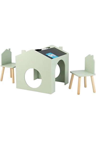 GINGER HOME Set masuta multifunctionala cu 2 scaunele pentru desen si scriere...