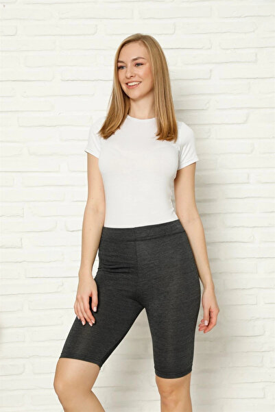 alfa expres Clothing Combed Cotton Stretch Fabric Above Knee Anthracite