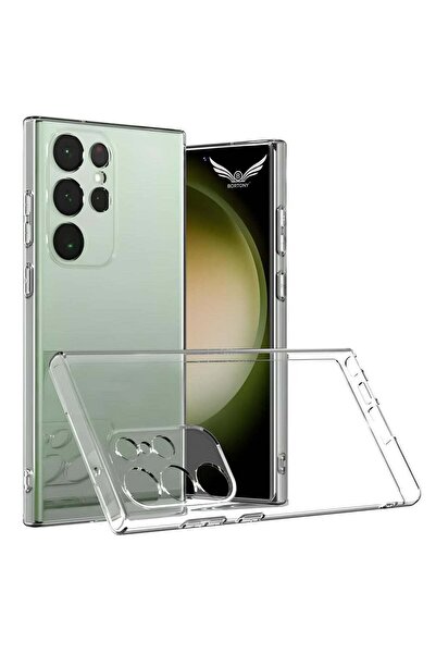 BORTONY جراب شفاف مقاوم للصدمات من مادة TPU لهاتف Samsung Galaxy S24 Ultra (6...