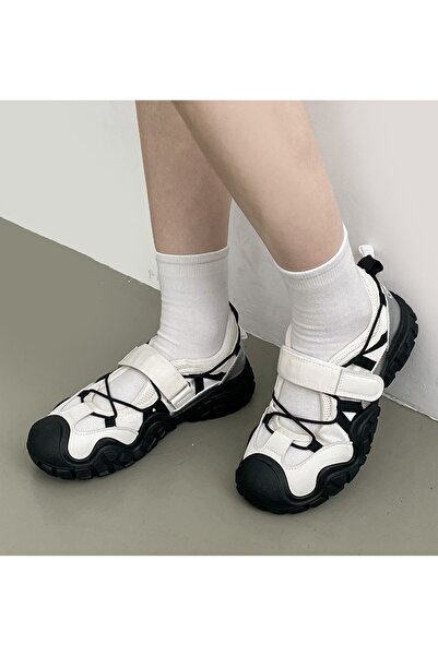 hikayecitaşlar H.T. White Black Casual Sports Shoes