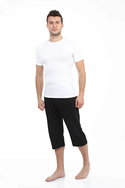 alfa expres Clothing Men's Cotton Capri Black