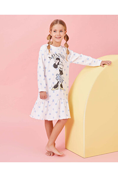 REDTAG Girls Pink Minnie Mouse Nightdress