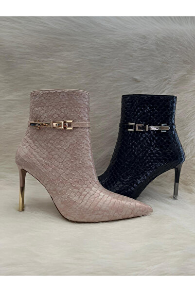 atlantik ayakkabı kısa bot desenli