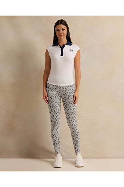 REDTAG Women Grey Printed Leggings