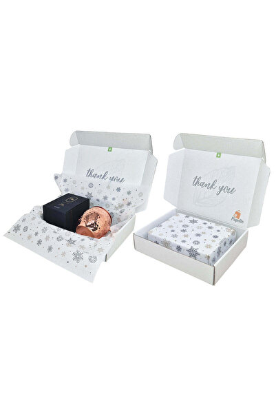 Papette Set 100 buc Hârtie de mătase model Crăciun Snowflakes & Sparkles 17g – format 50x75cm