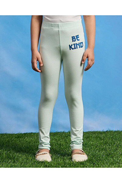 REDTAG Girls Mint Placement Print Legging