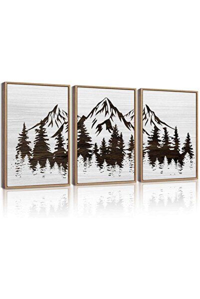 ALAYRA International لوحة جدارية لشجرة جبال (مؤطرة 30×40 سم) – لوحة فنية لمنا...