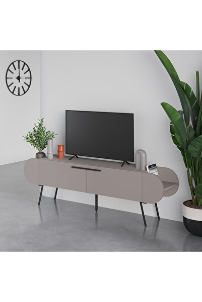 Mourah Home Mourah Capsule Tv Stand Up To 65 Inches - Light Mocha