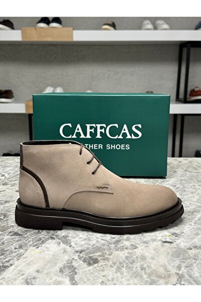 Caffcas Hakiki Deri Süet Vizon Erkek Bot 5201