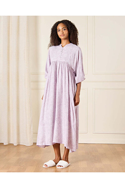 REDTAG قفطان نوم نسائي أرجواني مطبوع بالكامل