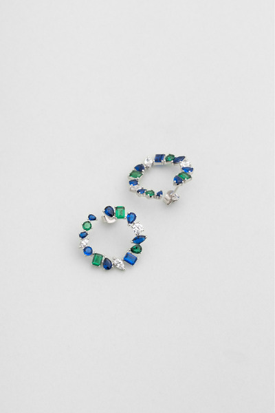 So CHIC... Yakamoz Aurası 18 Ayar Beyaz Altın Kaplama Gümüş Küpe