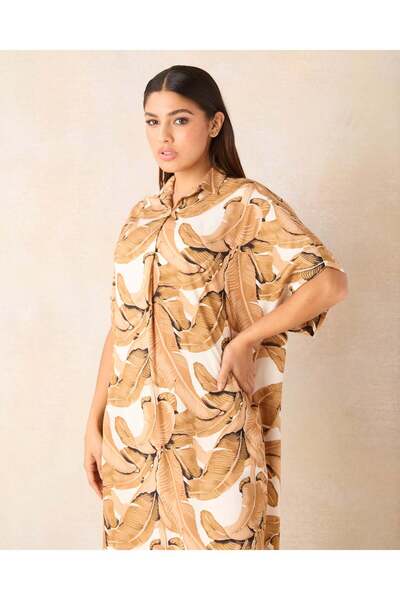 REDTAG Women Brown Printed Nightgown