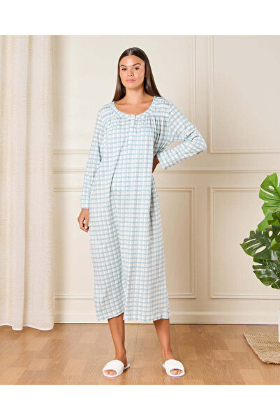 REDTAG قميص نوم نسائي أبيض منقوش