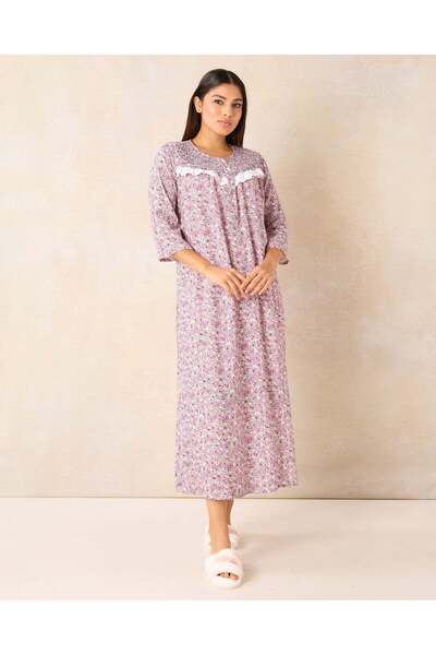 REDTAG قميص نوم نسائي مطبوع باللون البنفسجي