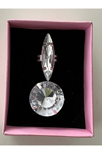 tones official خاتم فاخر من حجر الكريستال قابل للتعديل لحفلات الزفاف/الخطوبة/...