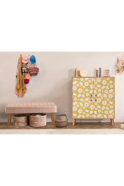 Vivense MULTİKABİN POSY AYAKKABILIK ANTRE TAKIMI, SONOMO TAŞ RENGİ