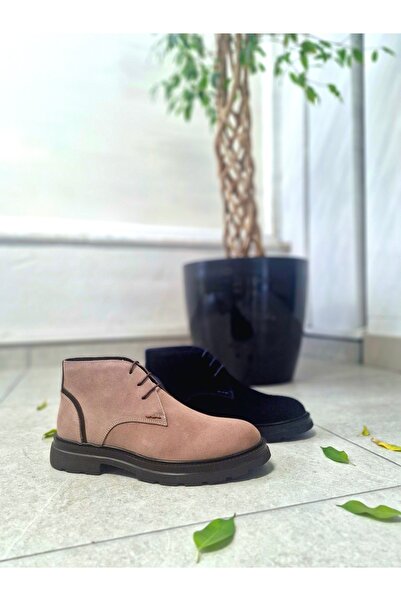 Caffcas Hakiki Deri Süet Vizon Erkek Bot 5201