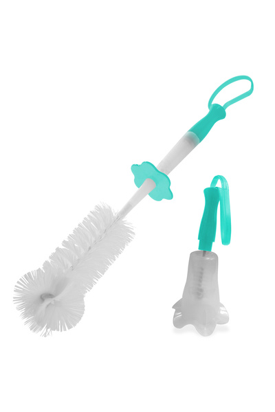 Pür PUR 6101 – SET PERIE PENTRU CURATAREA BIBERONULUI SI TETINEI CU SUPORT verde