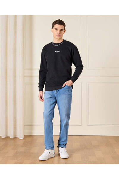 REDTAG Men Navy Lounge T-Shirt