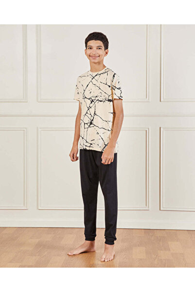 REDTAG طقم بيجامة مطبوع للأولاد الكبار (قطعتين)