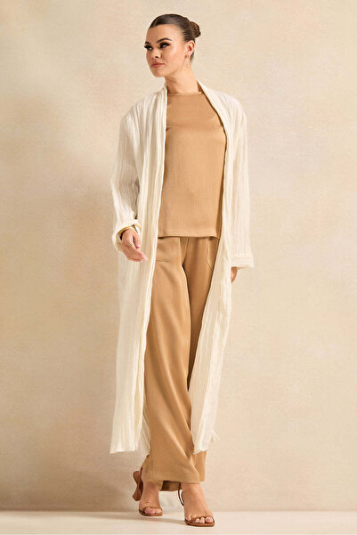 REDTAG Women Brown Wide Leg Trousers