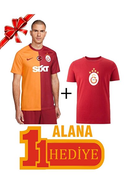 Galatasaray Orijinal 5 Yıldız Forma 5 Yıldız Kırmızı T-Shirt Hediyeli