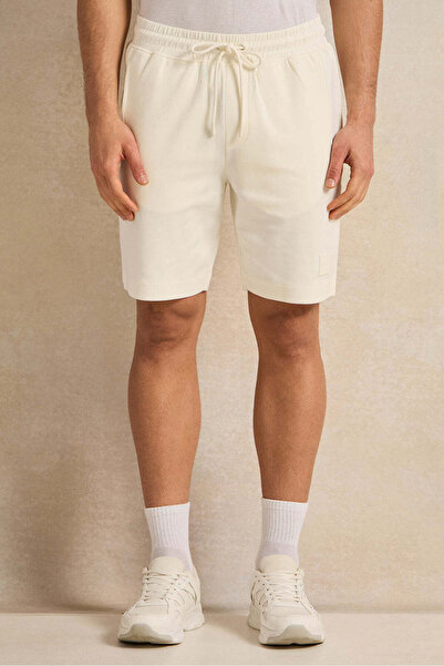 REDTAG Men Ivory Lounge Short