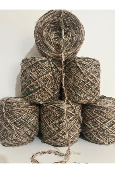 İPEK YÜN İPLİK DÜNYASI خيوط أنجورا للحياكة (بيج، بني) بوكليت (بيج) فلوش (متدرج الألوان) مزيج 100 جرام